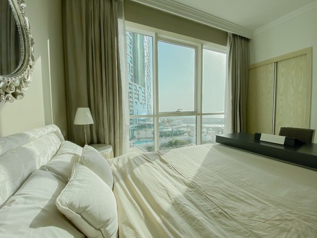 Dubai, Apartments/Houses, AED 225000/year,  Furnished,  2 BR,  Modern Sea-View Furnished 2BR+Maid | Price  Neg