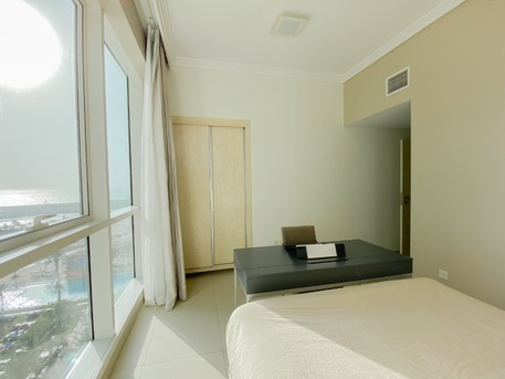 Dubai, Apartments/Houses, AED 225000/year,  Furnished,  2 BR,  Modern Sea-View Furnished 2BR+Maid | Price  Neg