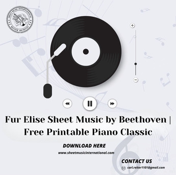 New York, Musical Instruments, Fur Elise Sheet Music By Beethoven | Free Printable Piano Classic
