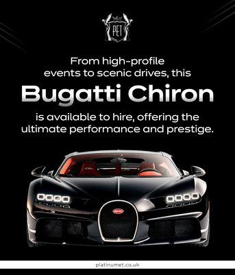 London, Automotive, Luxury Bugatti Chiron Wedding Car Hire
