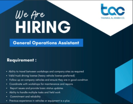 Jubail, Temp Jobs, Requirement For: Pest Control Technician ; Waste Mgmnt Sup. ; Gen. Op.Asst