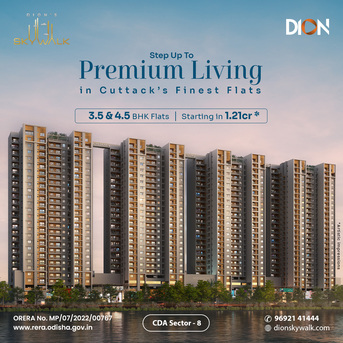 Mumbai, Real Estate For Sale, INR 12600000,  4 BR,  2324 Sq. Feet,  Elite 4BHK Apartment In Cuttack Live Grand At Dion Skywalk