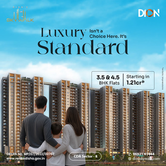 Mumbai, Real Estate For Sale, INR 12600000,  4 BR,  2324 Sq. Feet,  Elite 4BHK Apartment In Cuttack Live Grand At Dion Skywalk