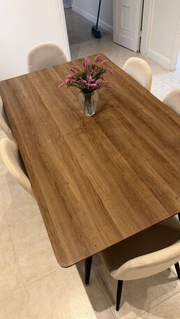 Al Malaz, Furniture, SAR 700,  Dining Table 6-Seater Set In Perfect Condition