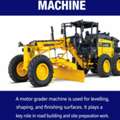 Heavy-Duty Motor Grader Machine For Road Construction Work