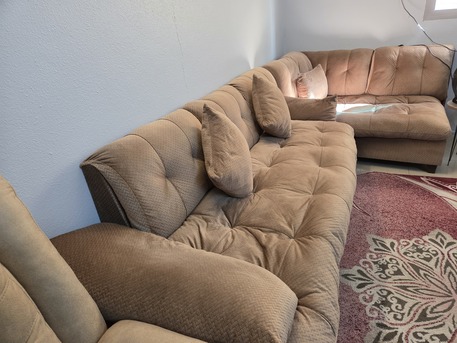Hara, Furniture, SAR 1200,  Ultra-Comfort L-Shaped Sofa Set For Sale