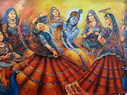 Mumbai, Household Items, Radha&ndash;Krishna Raas Leela Canvas Painting