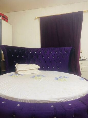 Riyadh, Furniture, SAR 250,  Round Shape Bet Set With Mattress & Big Size Wardrobe For Sale
