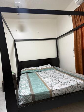 Al Muruj, Furniture, SAR 1000,  Pure Wooden Bed Set- King Size Bed, Cupboard, 2 Side Table One Dressing Table