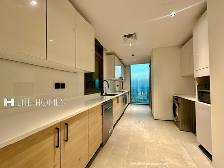 Kuwait City, Apartments/Houses, KWD 1300/month,  3 BR,  Stunning Three-Bedroom Sea View Apartment For Rent In Daiya