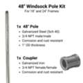 Heavy-Duty Windsock Pole Kit &ndash; Industrial Strength & Easy Installation