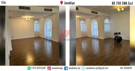 Janabiya, Villas, BHD 700,  220 Sq. Meter,  Semi-furnished 4 Bedroom Villa, Janabiya - BD 700 Excl WSJA039