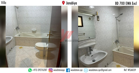 Janabiya, Villas, BHD 700,  220 Sq. Meter,  Semi-furnished 4 Bedroom Villa, Janabiya - BD 700 Excl WSJA039