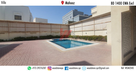 Mahooz, Villas, BHD 1400,  450 Sq. Meter,  Semi-furnished 5 Bedroom Villa, Mahooz - BD 1400 Excl WSMZ040