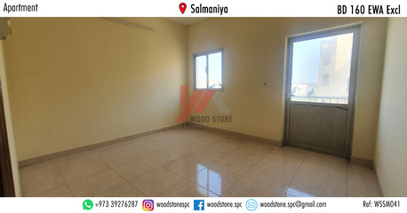 Salmaniya, Apartments/Houses, BHD 160/month,  2 BR,  90 Sq. Meter,  Unfurnished 2 Bedroom Apartment, Salmaniya - BD 160 Excl WSSM041