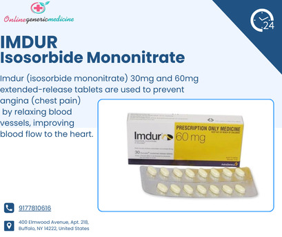 New York, Health, Imdur 30mg & 60mg Tablets