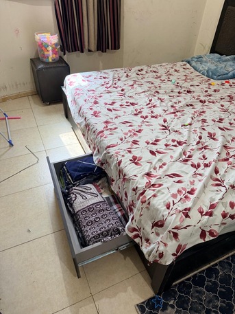 Salamah, Furniture, SAR 1500,  Bed Set Wardrobe Dressing Table For Sale At Throw Away Price