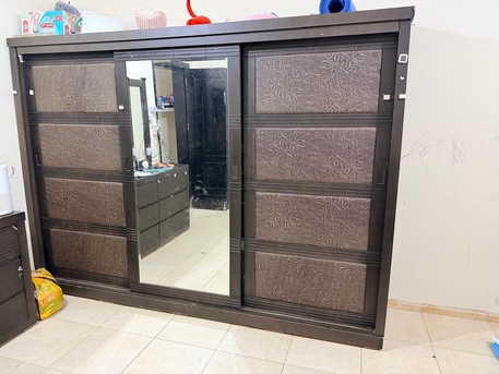 Salamah, Furniture, SAR 1500,  Bed Set Wardrobe Dressing Table For Sale At Throw Away Price