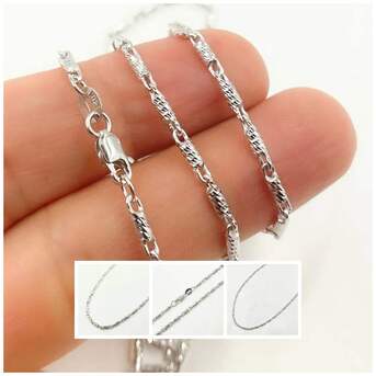 New York, Jewelry, USD 1431,  White Gold Chain Necklace Crafted For Lasting Wear