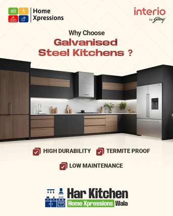 Mumbai, Interior Design, Premium Godrej Steel Modular Kitchen Bhubaneswar