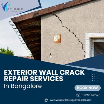 Bangalore, Construction, Exterior Wall Crack Repair Services In Bangalore
