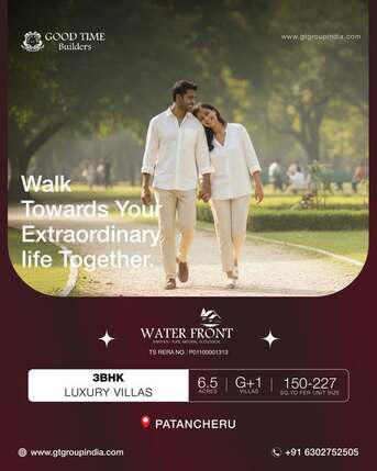 Hyderabad, Real Estate For Sale, Studio,  Gated Community Villas In Patancheru |Water Front