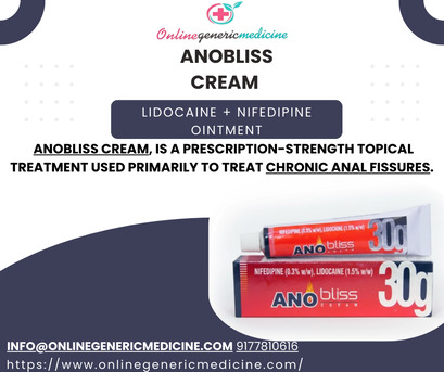 New York, Health, Anobliss Cream &ndash; Lidocaine + Nifedipine Ointment For Topical Use