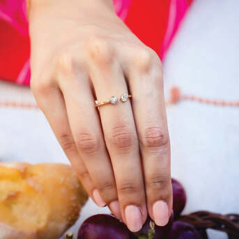 Mumbai, Jewelry, INR 13999,  Buy Lab Grown Diamond Toi Et Moi Rings Online