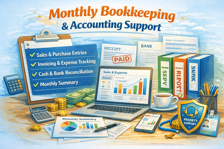 Manama, Financial, Part-Time Accountant & Bookkeeping Support &ndash; Bahrain