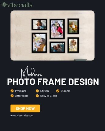 Mumbai, Furniture, INR 1499,  Stylish Photo Frame Designs That Elevate Your D?cor &ndash; Vibecrafts
