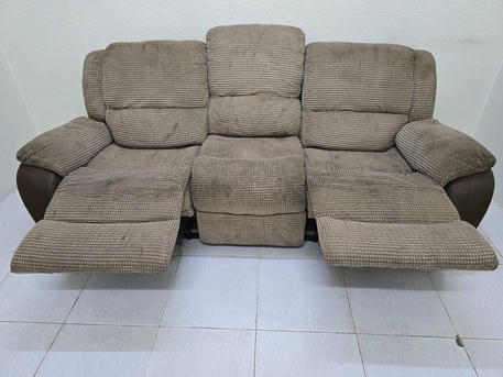 Al Malaz, Furniture, SAR 225,  Recliner 3 Seater Sofa In Good Condition