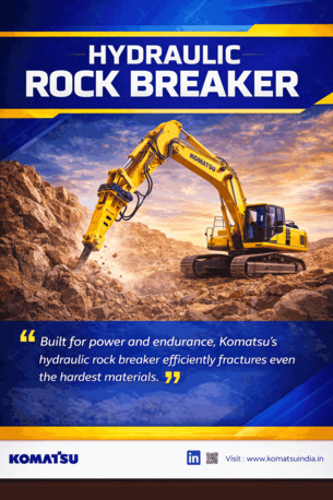 Chennai, Construction, Top Hydraulic Rock Breaker By Komatsu India