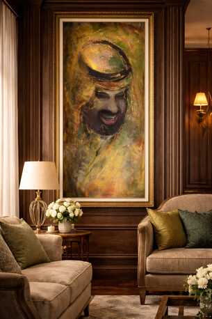 Riyadh, Collectibles, SAR 5000,  Prince Mohammed Bin Salman Artistic Original Painting Straight From The Artist