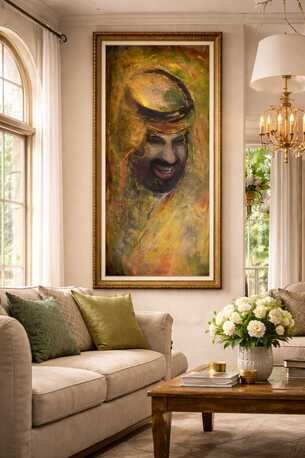 Riyadh, Collectibles, SAR 5000,  Prince Mohammed Bin Salman Artistic Original Painting Straight From The Artist