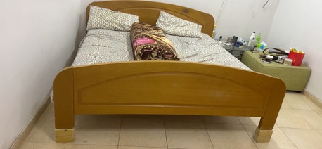 Riyadh, Furniture, SAR 300,  Ikea King Size Bed With Spring Mattress (20cm) Thick