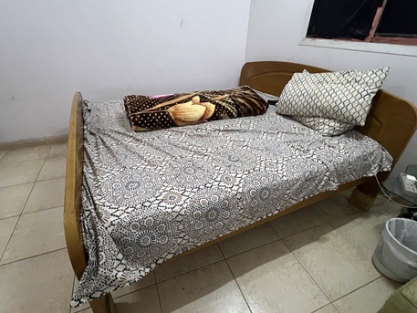 Riyadh, Furniture, SAR 300,  Ikea King Size Bed With Spring Mattress (20cm) Thick