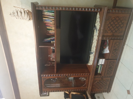 Jeddah, Furniture, SAR 850,  TV Stand, Bookshelf, And Chandelier For Sale