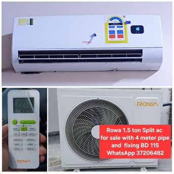 Manama, Air Conditioners, BHD 115,  ✅️ Rowa 1.5 Ton Split Ac For Sale In Good Condition With Fixing