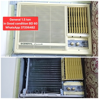 Manama, Air Conditioners, BHD 60,  ✅️ General 1.5 Ton Window Ac For Sale In Good Condition With Fixing