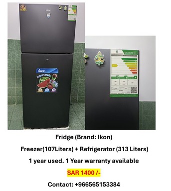 Riyadh, Furniture, SAR 4000,  Fridge, Washing Machine,2 Bed Set , Kitchen Set,2 Ac