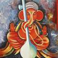 Lord Ganesha Canvas Painting