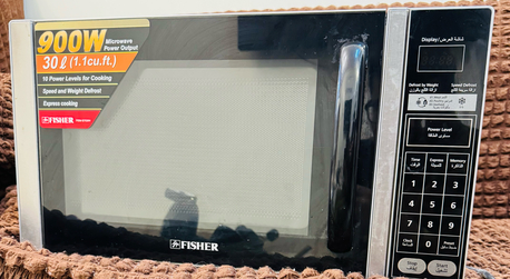 Irqah, Appliances, SAR 350,  Fisher 30Liter 900W Digital Microwave Oven