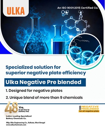 Kolkata, Heavy Equipment, INR 100000,  Negative Pre-Blended Chemical By Ulka Chemicals For Efficient Battery Plates