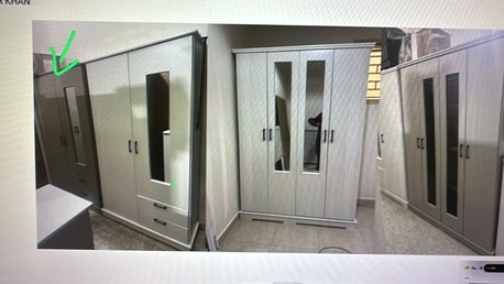 Al Naseem, Furniture, SAR 11,  New Bedroom Set Single Bed And Wardrobe