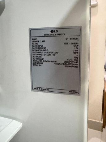 Dammam, Household Items, SAR 1200,  LG Refrigerator For Sale &ndash; Excellent Condition