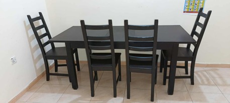 Mushrefah, Furniture, SAR 300,  Ikea Expandable Dining Table With 5 Chairs