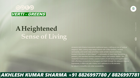 Haryana, Real Estate For Sale, INR 45100000,  3 BR,  2106 Sq. Feet,  BPTP Amstoria Verti Greens Project Sector 102 Gurugram Premium Lifestyle Units 8527188527