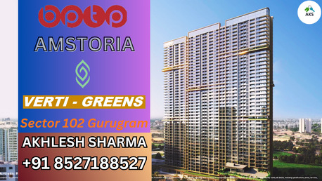 Haryana, Real Estate For Sale, INR 48200000,  3 BR,  2250 Sq. Feet,  BPTP Amstoria Verti Greens Sector 102 Gurugram Modern Housing Range +91 8527188527