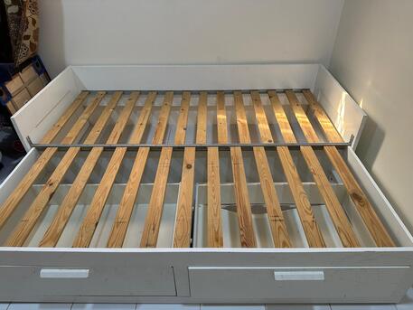 Dammam, Furniture, SAR 1300,  House Hold Items (2 Door Wardrobes ,IKEA Bed ,7 Seater Sofa) Near IISD, Rakha