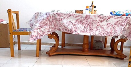 Dammam, Household Items, SAR 300,  Wooden Dining Table With Chairs. Only 300SR